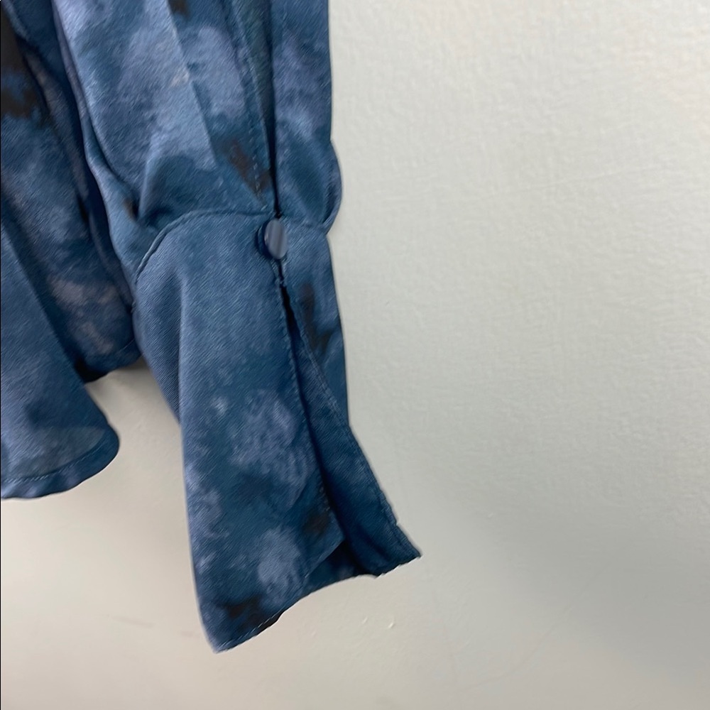 Artsy Worthington Blue Blouse L - Picture 2 of 7